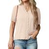 imageGRECERELLE Womens Summer Lightweight Short Sleeve Cropped Cardigan VNeck Knit Sweater Shrug for DressyApricot