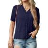 imageGRECERELLE Womens Summer Lightweight Short Sleeve Cropped Cardigan VNeck Knit Sweater Shrug for DressyNavy Blue