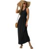 imageGRECERELLE Womens Summer Sleeveless Casual Long Tank Maxi Dress with Pockets XS3XLBlack