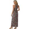 imageGRECERELLE Womens Summer Sleeveless Casual Long Tank Maxi Dress with Pockets XS3XLFloral Black Daffodil