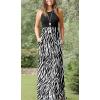 imageGRECERELLE Womens Summer Sleeveless Casual Long Tank Maxi Dress with Pockets XS3XLFloral Black Tree Grain