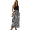 imageGRECERELLE Womens Summer Sleeveless Casual Long Tank Maxi Dress with Pockets XS3XLFloral Black Tree Grain