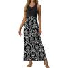 imageGRECERELLE Womens Summer Sleeveless Casual Long Tank Maxi Dress with Pockets XS3XLFloral Black White
