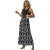 imageGRECERELLE Womens Summer Sleeveless Casual Long Tank Maxi Dress with Pockets XS3XLFloral Black White