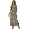 imageGRECERELLE Womens Summer Sleeveless Casual Long Tank Maxi Dress with Pockets XS3XLFloral Black Yellow