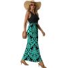 imageGRECERELLE Womens Summer Sleeveless Casual Long Tank Maxi Dress with Pockets XS3XLFloral Blue Green