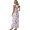 imageGRECERELLE Womens Summer Sleeveless Casual Long Tank Maxi Dress with Pockets XS3XLFloral Gray Azalea