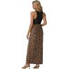imageGRECERELLE Womens Summer Sleeveless Casual Long Tank Maxi Dress with Pockets XS3XLFloral Khaki Love