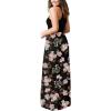 imageGRECERELLE Womens Summer Sleeveless Casual Long Tank Maxi Dress with Pockets XS3XLFloral Rose Black