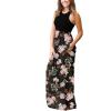 imageGRECERELLE Womens Summer Sleeveless Casual Long Tank Maxi Dress with Pockets XS3XLFloral Rose Black