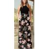 imageGRECERELLE Womens Summer Sleeveless Casual Long Tank Maxi Dress with Pockets XS3XLFloral Rose Black