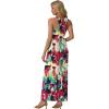 imageGRECERELLE Womens Summer Sleeveless Casual Long Tank Maxi Dress with Pockets XS3XLFloral White Ink Red