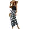 imageGRECERELLE Womens Summer Sleeveless Casual Long Tank Maxi Dress with Pockets XS3XLFloral White Lily