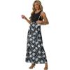 imageGRECERELLE Womens Summer Sleeveless Casual Long Tank Maxi Dress with Pockets XS3XLFloral White Lily