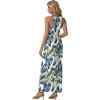 imageGRECERELLE Womens Summer Sleeveless Casual Long Tank Maxi Dress with Pockets XS3XLFloral White Monotherapy