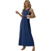imageGRECERELLE Womens Summer Sleeveless Casual Long Tank Maxi Dress with Pockets XS3XLNavy Blue