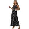 imageGRECERELLE Womens Summer Sleeveless Casual Long Tank Maxi Dress with Pockets XS3XLPolka Dot White Black