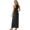 imageGRECERELLE Womens Summer Sleeveless Casual Long Tank Maxi Dress with Pockets XS3XLPolka Dot White Black
