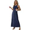 imageGRECERELLE Womens Summer Sleeveless Casual Long Tank Maxi Dress with Pockets XS3XLPolka Dot White Navy