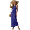 imageGRECERELLE Womens Summer Sleeveless Casual Long Tank Maxi Dress with Pockets XS3XLRoyal Blue