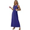 imageGRECERELLE Womens Summer Sleeveless Casual Long Tank Maxi Dress with Pockets XS3XLRoyal Blue