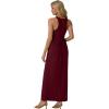 imageGRECERELLE Womens Summer Sleeveless Casual Long Tank Maxi Dress with Pockets XS3XLWine Red