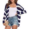 Navy White Striped