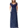 Polka Dot White Navy