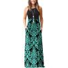 imageGRECERELLE Womens Summer Sleeveless Casual Long Tank Maxi Dress with Pockets XS3XLFloral Blue Green