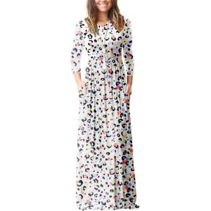 imageGRECERELLE Womens 2024 Maxi Dresses Long Sleeve Casual Long T Shirt Dress Travel Vacation OutfitsWhite Periwinkle