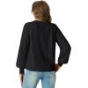 imageGRECERELLE Womens Chunky Open Front Sweater Long Sleeve Button Knit Short Loose Cardigan Outerwear S2XLAblack