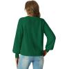 imageGRECERELLE Womens Chunky Open Front Sweater Long Sleeve Button Knit Short Loose Cardigan Outerwear S2XLDark Green
