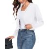 imageGRECERELLE Womens Long Sleeve Lightweight Open Front Cropped Cardigan Knit Sweaters Bolero Shrugs S2XLAwhite