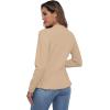 imageGRECERELLE Women Lightweight Casual Long Sleeves Cropped Cardigan Open Front Peplum Knit Sweater OutwearKhaki