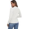 imageGRECERELLE Women Lightweight Casual Long Sleeves Cropped Cardigan Open Front Peplum Knit Sweater OutwearWhite