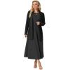 imageGRECERELLE Womens 2025 Fall Winter Casual Shawl Neck Long Sleeve Relaxed Fit Open Front Cardigan with Pockets XS  3XLBlack