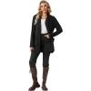 imageGRECERELLE Womens 2025 Fall Winter Casual Shawl Neck Long Sleeve Relaxed Fit Open Front Cardigan with Pockets XS  3XLBlack