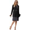 imageGRECERELLE Womens 2025 Fall Winter Casual Shawl Neck Long Sleeve Relaxed Fit Open Front Cardigan with Pockets XS  3XLBlack