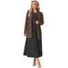 imageGRECERELLE Womens 2025 Fall Winter Casual Shawl Neck Long Sleeve Relaxed Fit Open Front Cardigan with Pockets XS  3XLCoffee
