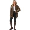 imageGRECERELLE Womens 2025 Fall Winter Casual Shawl Neck Long Sleeve Relaxed Fit Open Front Cardigan with Pockets XS  3XLCoffee