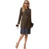 imageGRECERELLE Womens 2025 Fall Winter Casual Shawl Neck Long Sleeve Relaxed Fit Open Front Cardigan with Pockets XS  3XLCoffee