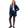 imageGRECERELLE Womens 2025 Fall Winter Casual Shawl Neck Long Sleeve Relaxed Fit Open Front Cardigan with Pockets XS  3XLDark Royal Blue