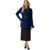 imageGRECERELLE Womens 2025 Fall Winter Casual Shawl Neck Long Sleeve Relaxed Fit Open Front Cardigan with Pockets XS  3XLDark Royal Blue
