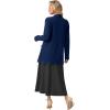 imageGRECERELLE Womens 2025 Fall Winter Casual Shawl Neck Long Sleeve Relaxed Fit Open Front Cardigan with Pockets XS  3XLDark Royal Blue