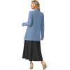 imageGRECERELLE Womens 2025 Fall Winter Casual Shawl Neck Long Sleeve Relaxed Fit Open Front Cardigan with Pockets XS  3XLDenim Blue
