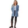 imageGRECERELLE Womens 2025 Fall Winter Casual Shawl Neck Long Sleeve Relaxed Fit Open Front Cardigan with Pockets XS  3XLDenim Blue