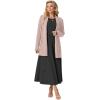 imageGRECERELLE Womens 2025 Fall Winter Casual Shawl Neck Long Sleeve Relaxed Fit Open Front Cardigan with Pockets XS  3XLDusty Pink