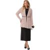 imageGRECERELLE Womens 2025 Fall Winter Casual Shawl Neck Long Sleeve Relaxed Fit Open Front Cardigan with Pockets XS  3XLDusty Pink