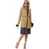 imageGRECERELLE Womens 2025 Fall Winter Casual Shawl Neck Long Sleeve Relaxed Fit Open Front Cardigan with Pockets XS  3XLKhaki