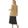 imageGRECERELLE Womens 2025 Fall Winter Casual Shawl Neck Long Sleeve Relaxed Fit Open Front Cardigan with Pockets XS  3XLKhaki